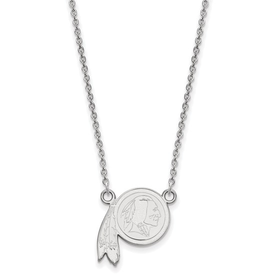 Sterling Silver Washington Redskins Small Pendant Necklace Sterling Silver Washington Redskins Small Pendant Necklace